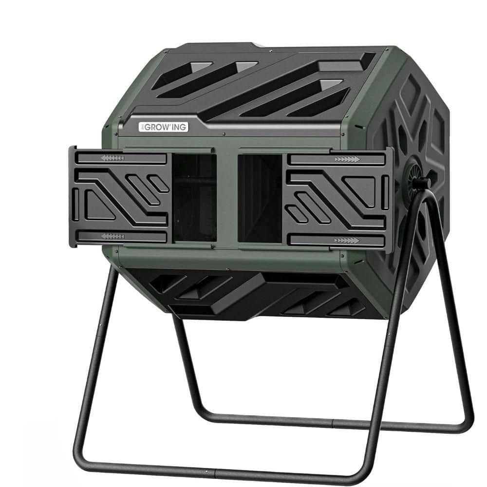 43 Gallon Compost Bin Outdoor, Fast Assemble Tumbling Composter, Dual Chamber Composter Tumbler price history on PriceWatchPro