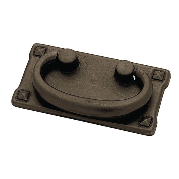 Liberty Horizontal Bail 3 in. (76 mm) Traditional Pewter Cabinet Hardware Pull