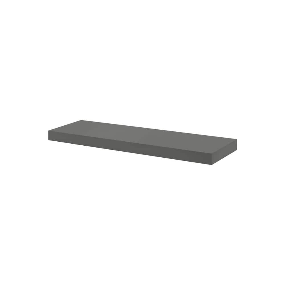 Dolle BIG BOY 35.4 in. W x 9.8 in. D x 2 in. Grey MDF Floating ...