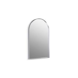 Essential 20 in. X 32 in. Arch Framed Mirror in Polished Chrome