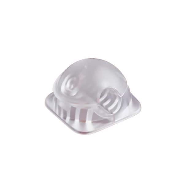 Lukyamzn Magnetic Cord Organizer Holder Clips with 2 Extra Reusable Adhesive Clear White 6 Pack for Nightstand Car Office