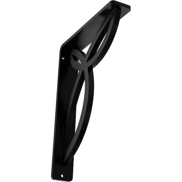 Ekena Millwork 1-1/2 in. x 8 in. x 5-1/2 in. Wrought Iron Single Center Brace Versailles Bracket