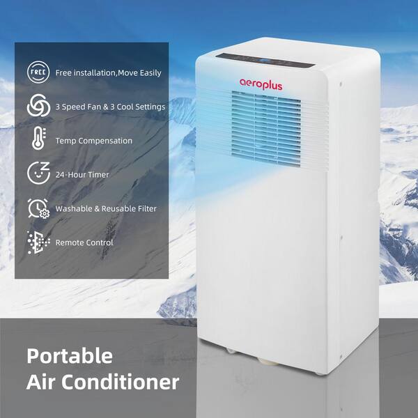 8 000 Btu 115 Volt Portable Air Conditioner With Remote Control And Dehumidifier Gbk Cm Aapc8rc1 The Home Depot