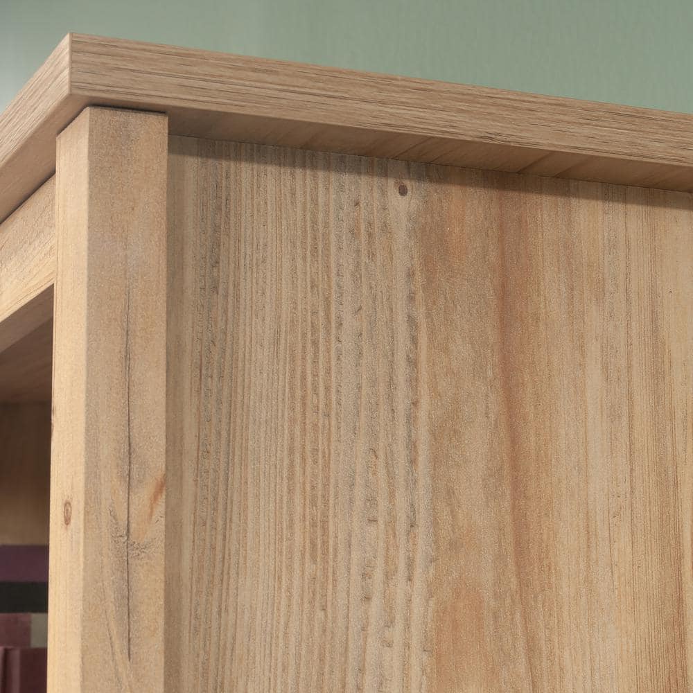 Khaki Pine Adjustable Kids Bookcase with Doors