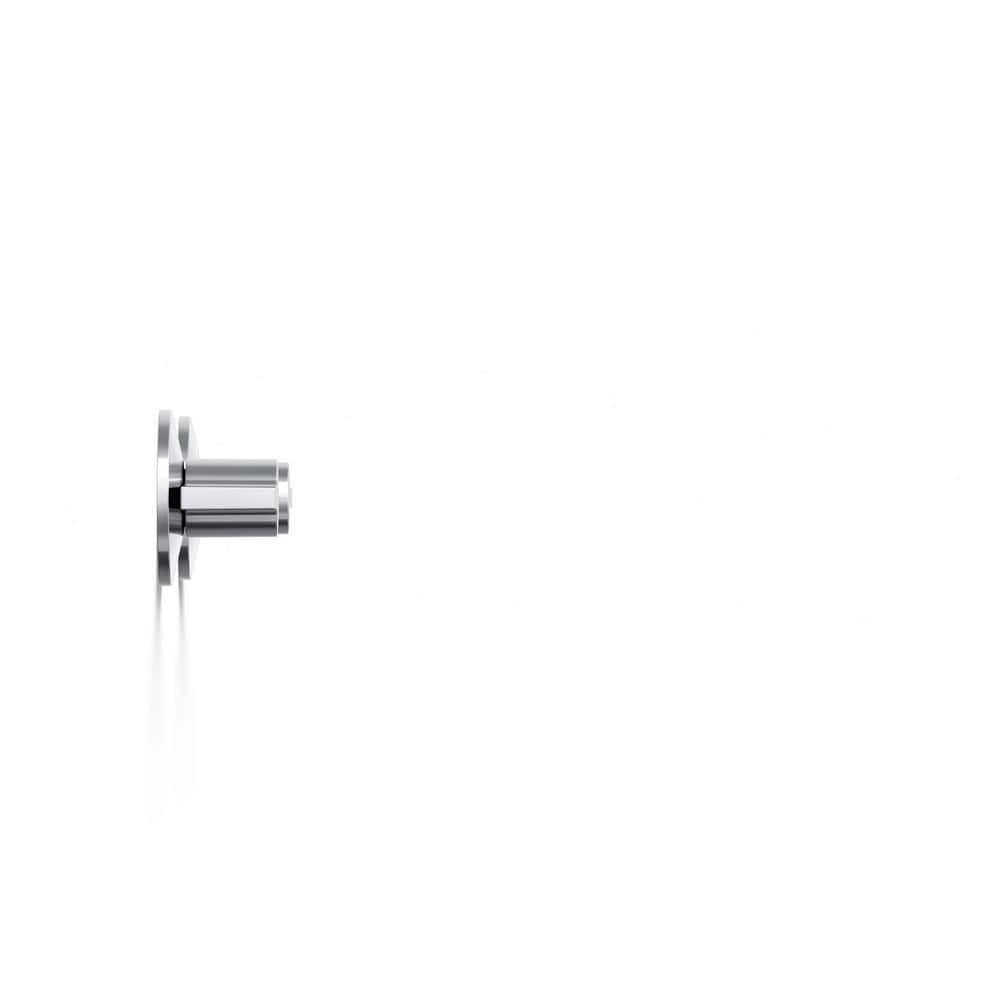 Polished Chrome Wall-Mount Bathroom Sink Faucet with Ceramic Handles