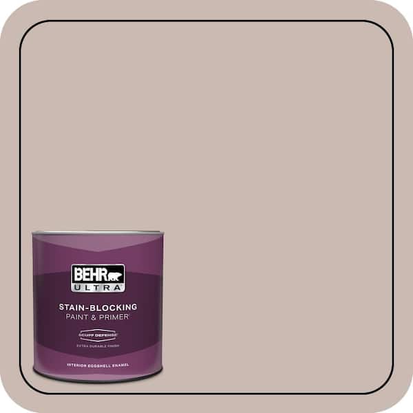 BEHR ULTRA 1 qt. #N170-3 Gray Ashlar Extra Durable Eggshell Enamel Interior Paint & Primer
