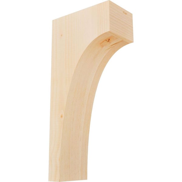 Ekena Millwork 5-1/2 in. x 10 in. x 22 in. Douglas Fir Huntington Smooth Corbel
