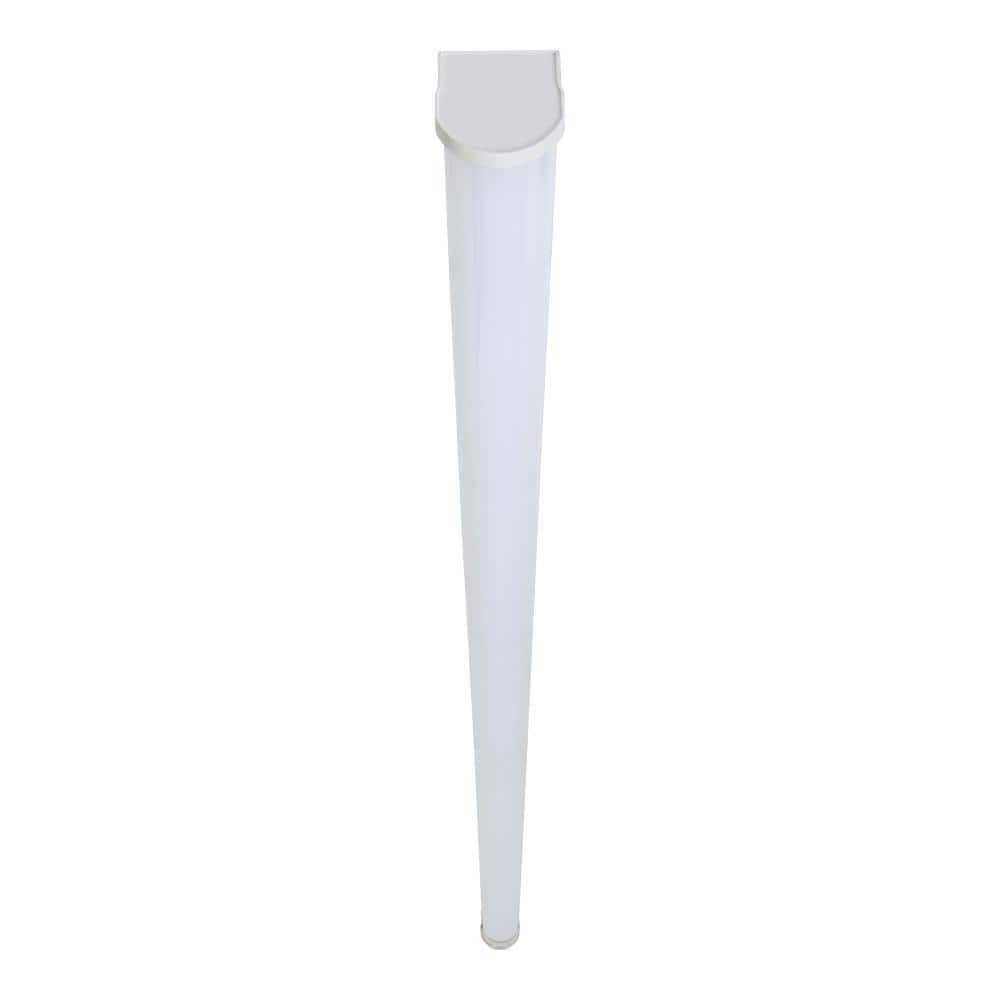 8-Foot White LED Strip Light Fixture with Lens Cover