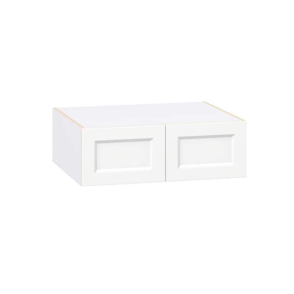 Laramie 30 in. W x 24 in. D x 10 in. H Assembled Wall Bridge Kitchen Cabinet in Painted Bright White