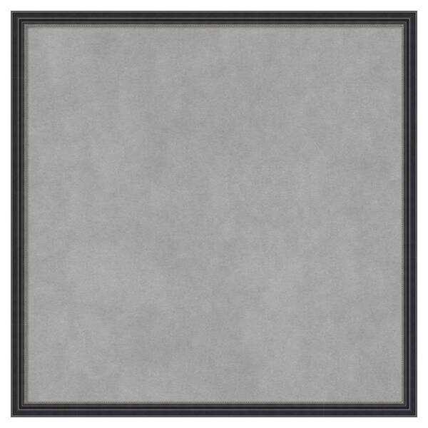 Amanti Art Stylish Black Narrow 21 in. x 21 in Framed Magnetic Board