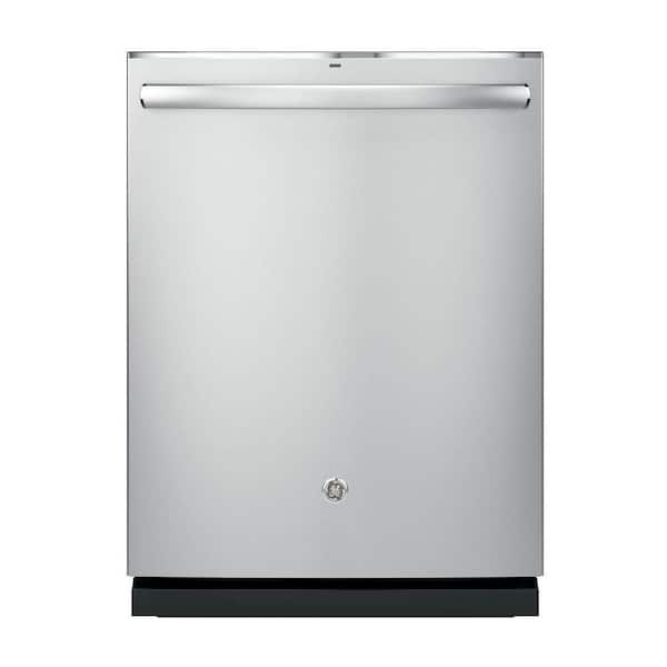 GE 24 in. Stainless Steel Top Control Smart Dishwasher 120-Volt with Stainless Steel Tub, Steam Cleaning, and 45 dBA