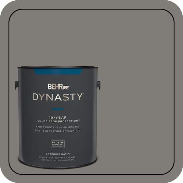 BEHR DYNASTY 1 gal. #PPU24-21 Greyhound Satin Enamel Exterior Stain-Blocking Paint & Primer