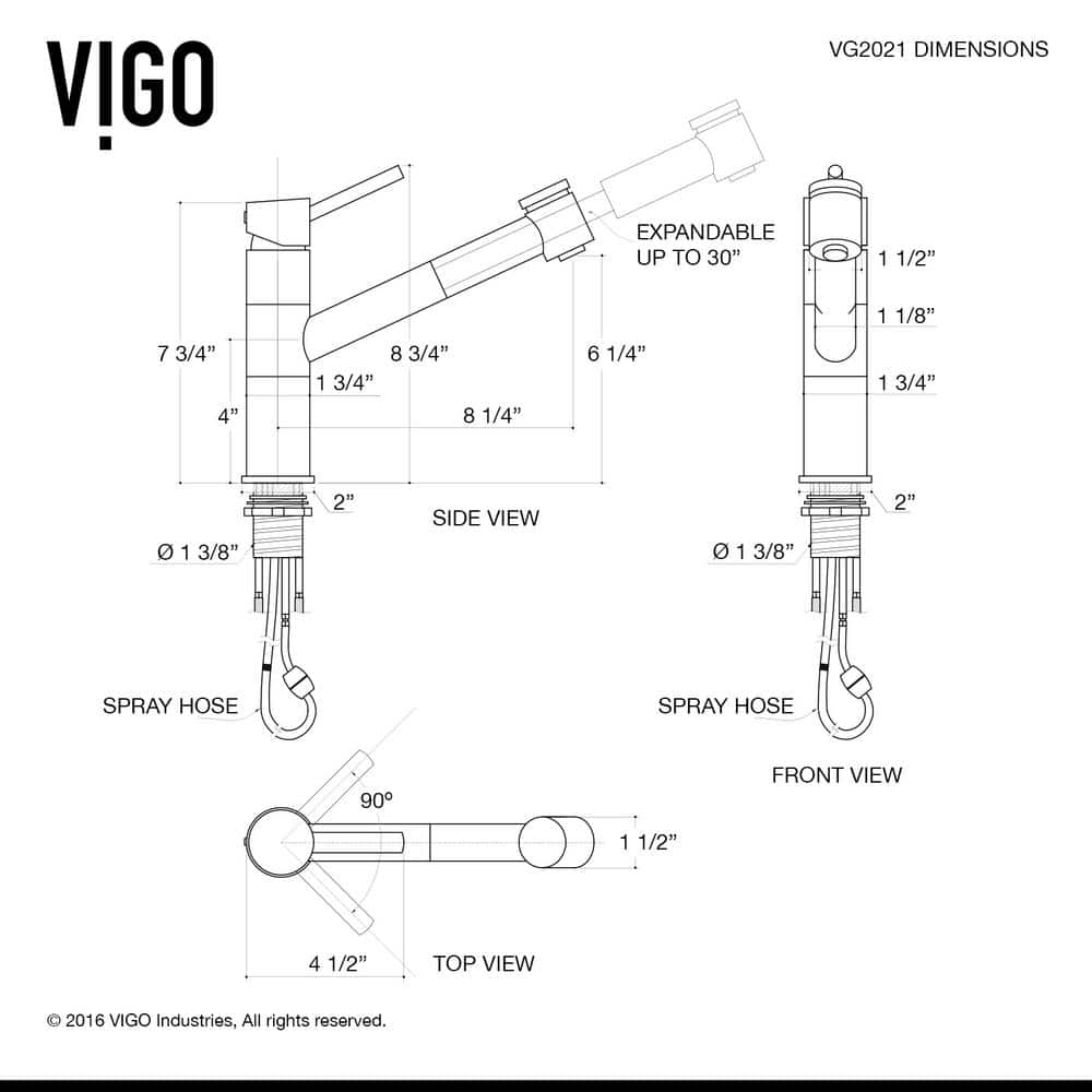 Stainless Steel Modern Pull-Out Spray Kitchen Faucet
