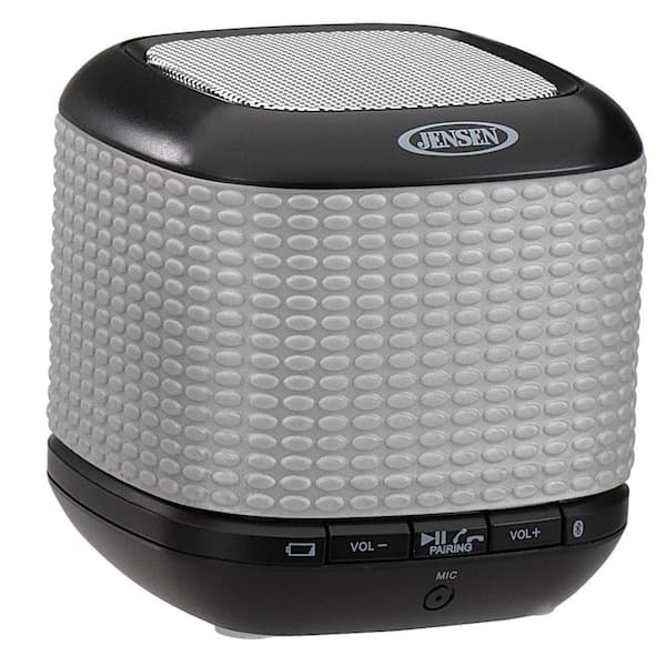 JENSEN Portable Rechargeable Bluetooth Wireless Speaker with NFC - Silver