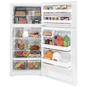 28 in. 15.6 cu. ft. Top Freezer Refrigerator in White with Interior Light