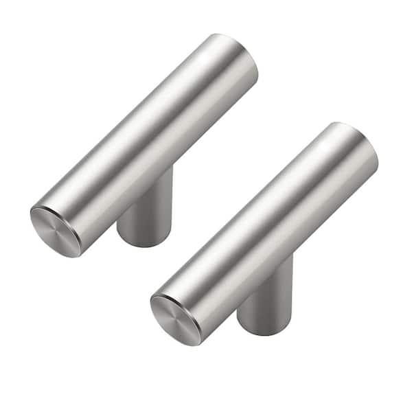 30-Pack 2 in. Brushed Nickel Kitchen Cabinet Knobs, Stainless Steel Single Hole T Bar Cabinet Pulls