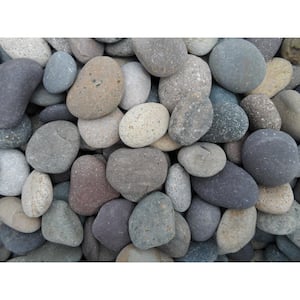 Rock Ranch 0.25 cu. ft. 20 lbs. 1 in. to 2 in. Mixed Mexican Beach Pebble (40-Bag 10 cu. Ft. 800 lbs. Pallet)