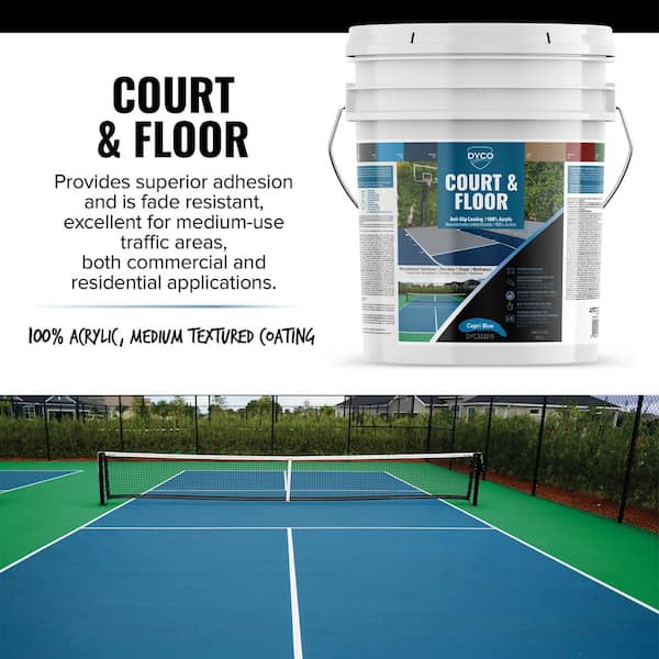 ベースボールコート Dyco Court and Floor Anti-Slip Coating Paint for Pickleball and