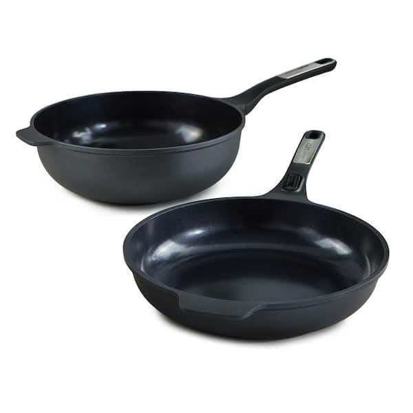 BergHOFF Leo Phantom 2-Piece Nonstick Ceramic Stir Fry Cookware Set, Recycled