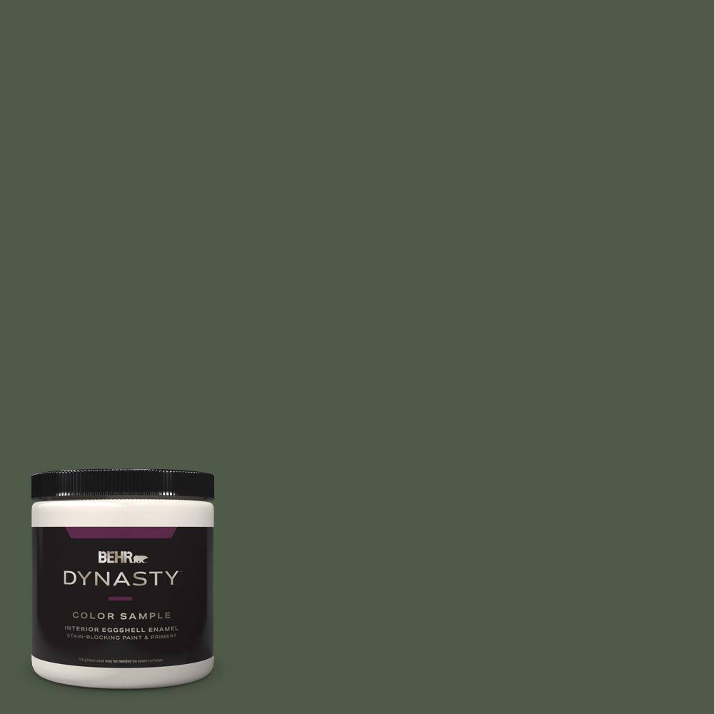 BEHR DYNASTY 8 oz. #440F-7 Fresh Pine Eggshell Enamel Stain-Blocking ...