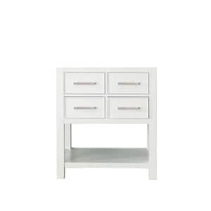 Brooks 30 in. Vanity Cabinet Only in White