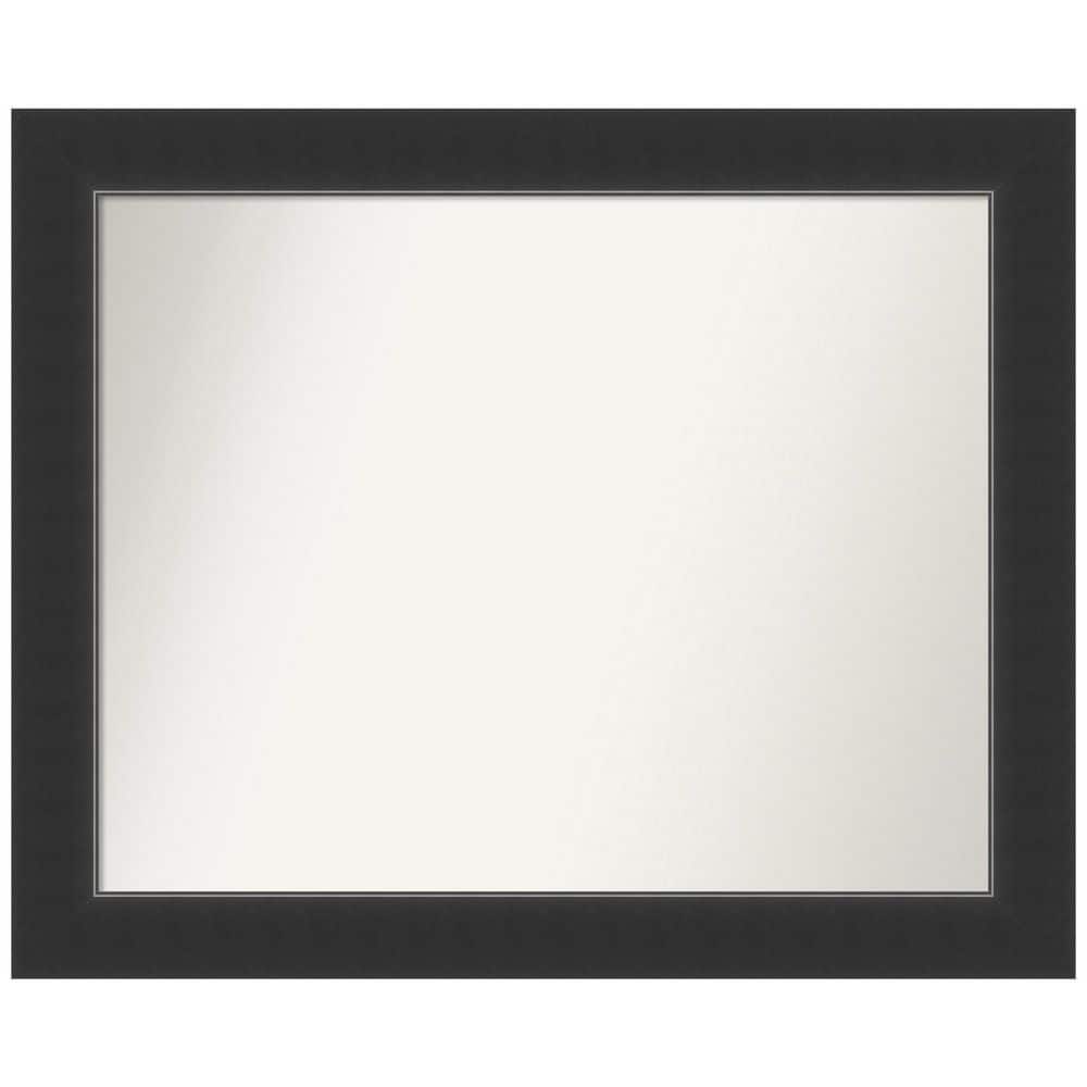 Corvino Black 33 in. W x 27 in. H Rectangle Non-Beveled Wood Framed Wall Mirror in Black price history on PriceWatchPro