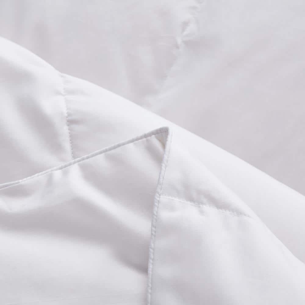 Twin White Cotton Down Reversible Bedspread