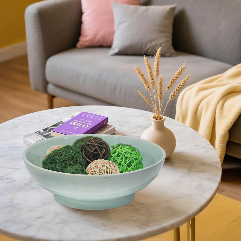 nightfruiti★bowl パップ Numhew 1 Piece Jade Green Multifunctional Decorative Ceramic Fruit