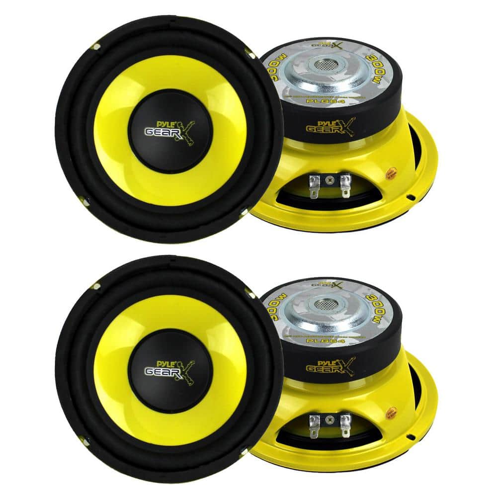 Pyle 6.5 in. 1200-Watt Car Mid Bass/Midrange Subwoofers Sub Power