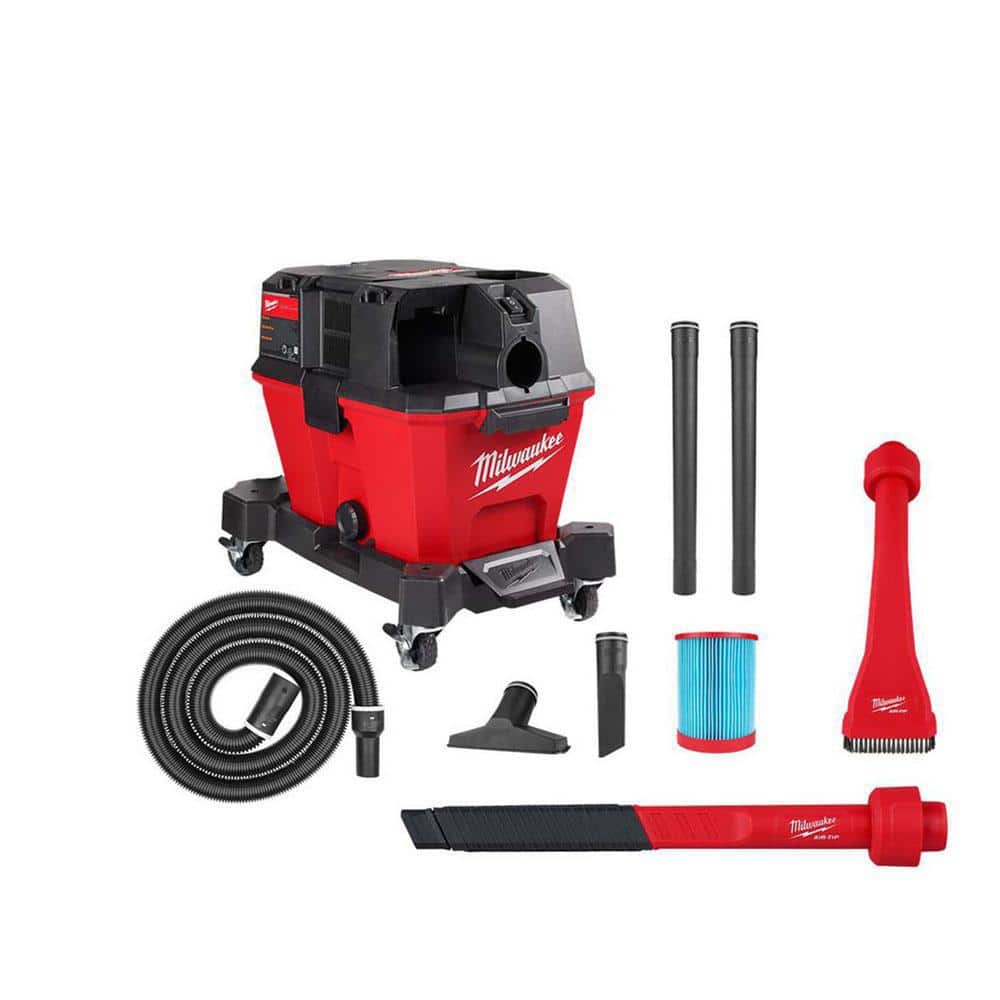 M18 FUEL 6 Gal. Cordless Wet/Dry Shop Vacuum W/Filter, Hose and AIR-TIP 1-1/4 in. - 2-1/2 in. Flex Crevice and Brush Kit price history on PriceWatchPro