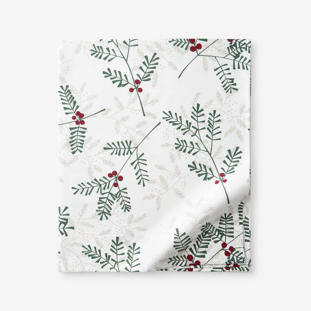 The Company Store Legends Hotel Berry Sprig Velvet Flannel Green Multi