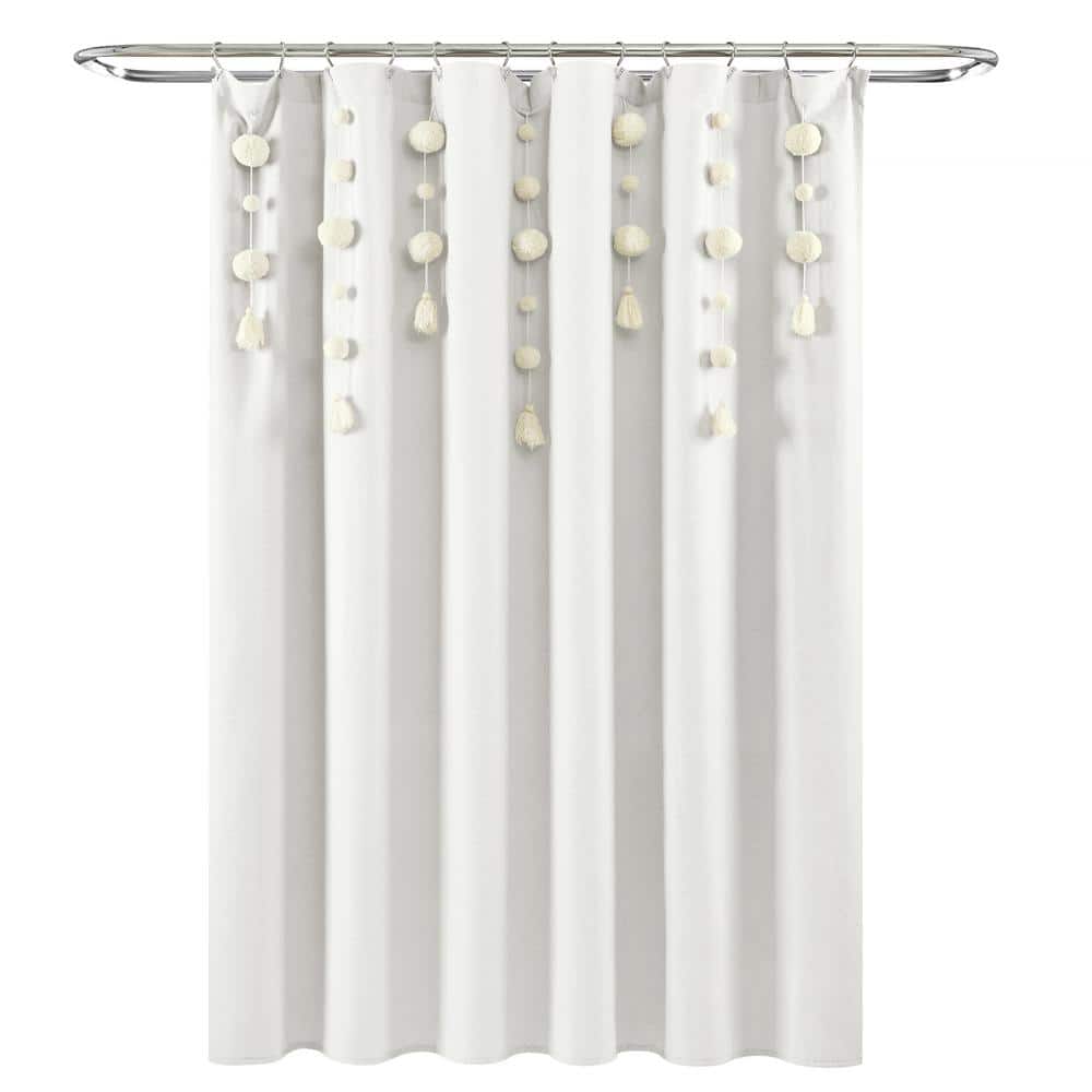 Quick-Dry Tassel Bath Collection Set - Towels, Shower Curtain