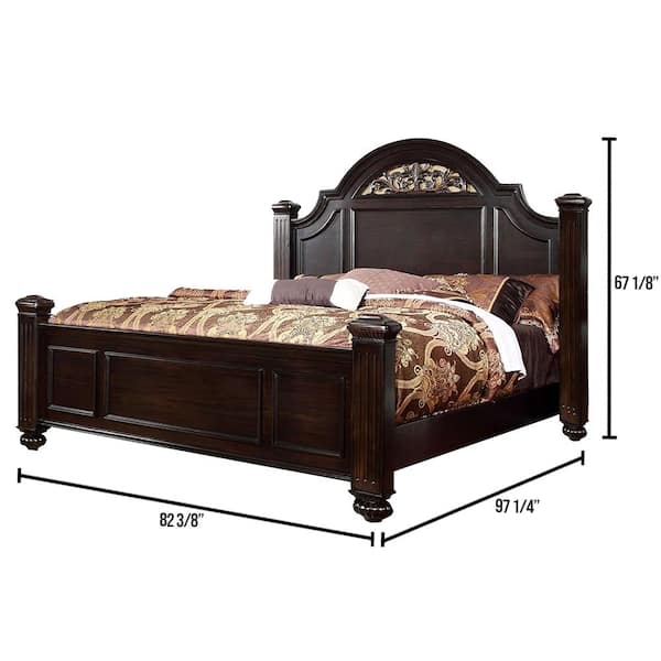 William's Home Furnishing Syracuse in Dark Walnut California King Bed