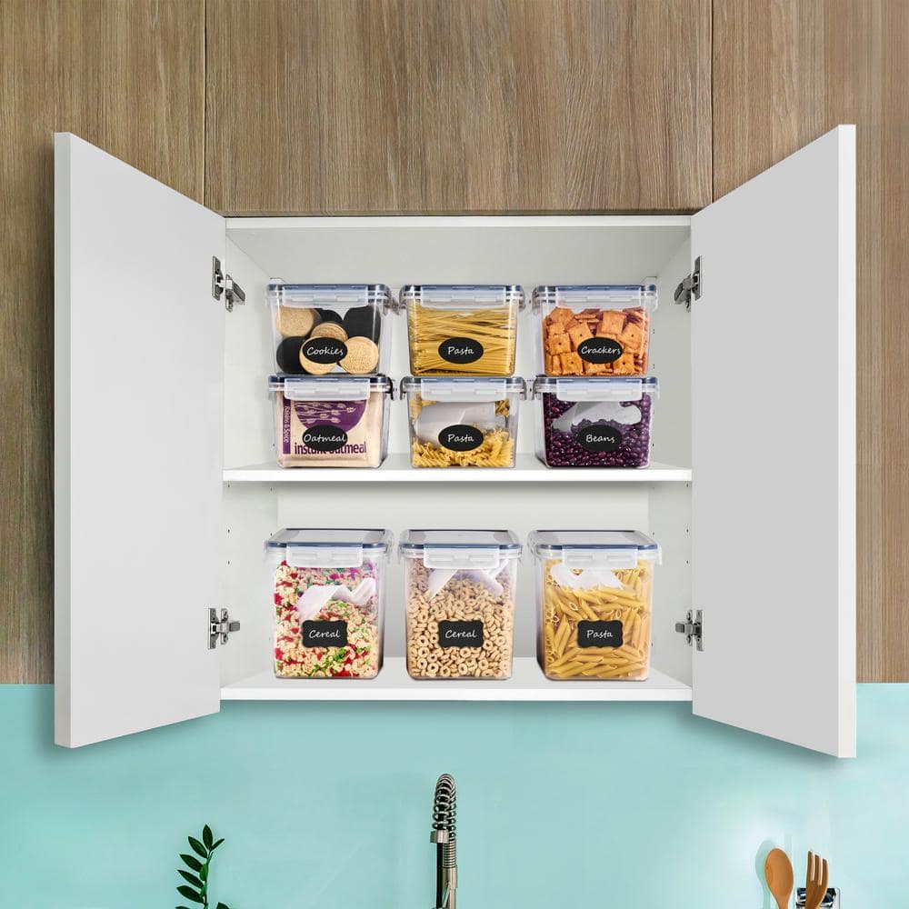 Clear Plastic Airtight Food Storage Containers Set of 3