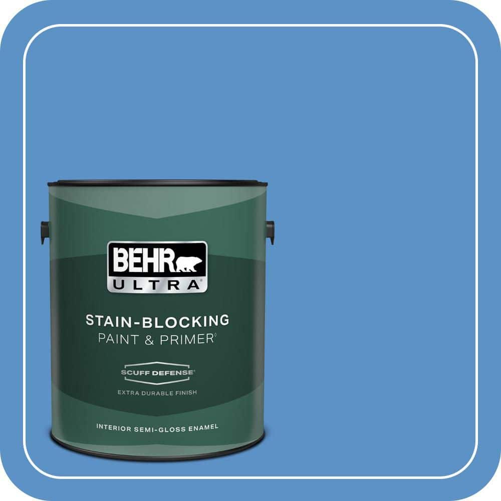 1 gal. #MQ4-26 Come Sail Away Extra Durable Semi-Gloss Enamel Interior Paint & Primer price history on PriceWatchPro