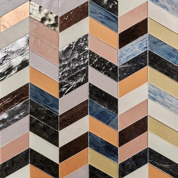 Ivy Hill Tile Elizabeth Sutton Pride Malibu Metallic 16.92 in. x 17.44 in. Polished Glass Mosaic Wall Tile (2.05 Sq. Ft./Each)
