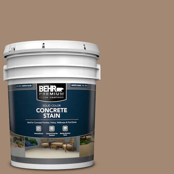 BEHR PREMIUM 5 gal. #PFC-19 Pyramid Solid Color Flat Interior/Exterior Concrete Stain