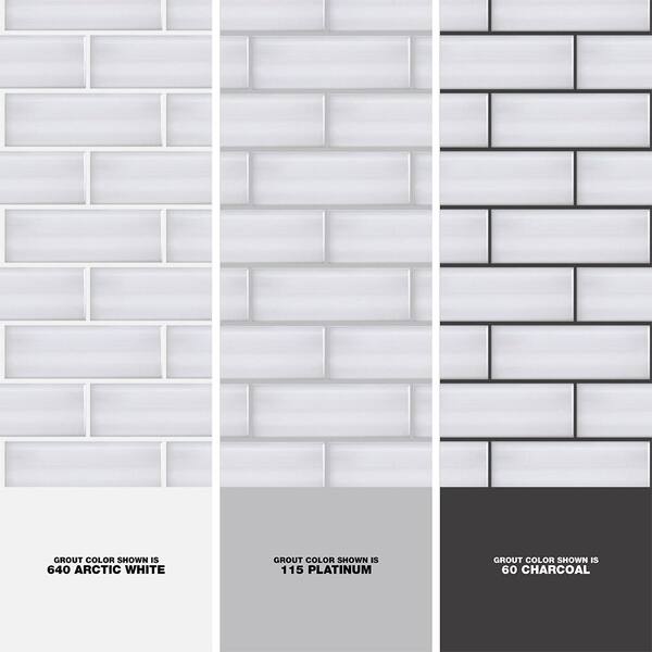 Jeffrey Court Champagne Harbor Gray 4 in. x 12 in. Glossy Ceramic Wall Tile (10.33 sq. ft. / case) Jeffrey Court Champagne Harbor Gray 4 in. x 12 in. Glossy Ceramic Wall Tile (10.33 sq. ft. / case)