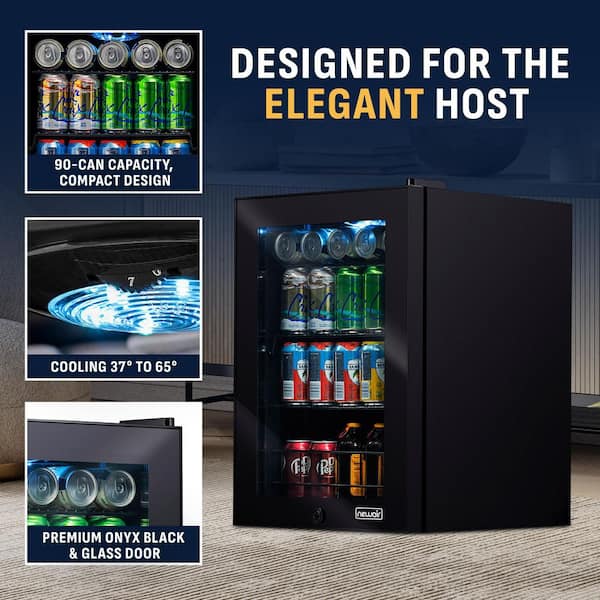 NewAir 17 in. 90 (12 oz.) Can Cooler Freestanding Beverage Fridge NewAir 17 in. 90 (12 oz.) Can Cooler Freestanding Beverage Fridge