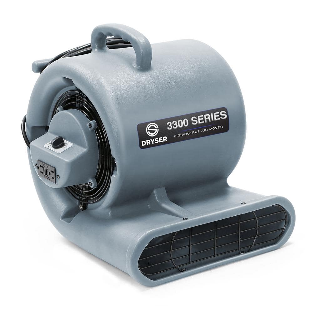 5650CFM Ground Blower Floor Dryer Three-speed Adjustable 900W 110V