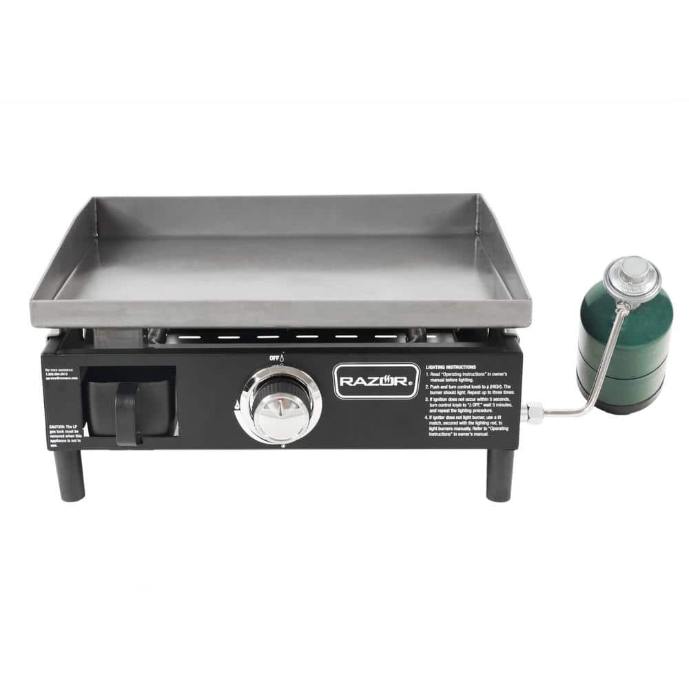 19-Inch Black Stainless Steel Portable Propane Gas Griddle