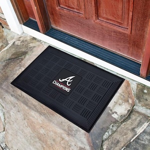 MLB Atlanta Braves World Series 2021 Champions 19.5 in. x 31.25 in. Door Mat