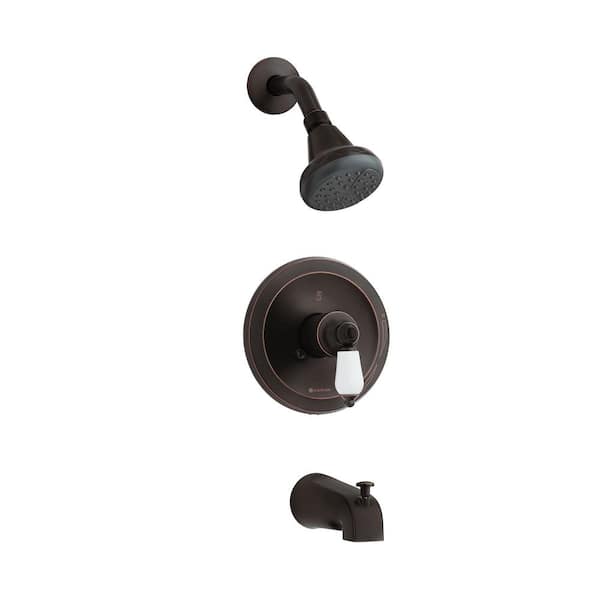 Glacier Bay Teapot Single-Handle Tub and Shower Faucet in Bronze (Valve Included)