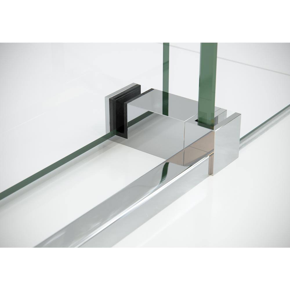 Eclipse 48" x 78" Frameless Glass Sliding Shower Door in Polished Chrome