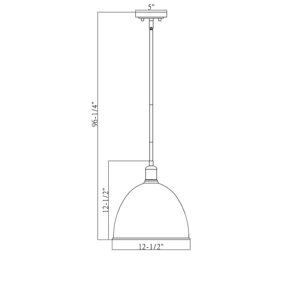 Classic Brass 12.5" Indoor/Outdoor LED Pendant Light