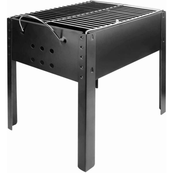 Unbranded 14 in. Portable Grill Charcoal Barbecue Grill in Black