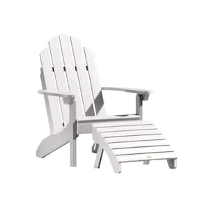 Classic Westport White 2-Piece Recycled Plastic Outdoor Seating Set
