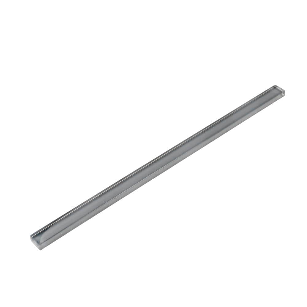 10 pack 0.6-in W x 12-in L Glass Glossy Pencil Liner Tile Trim (0.5 Sq ft/case)