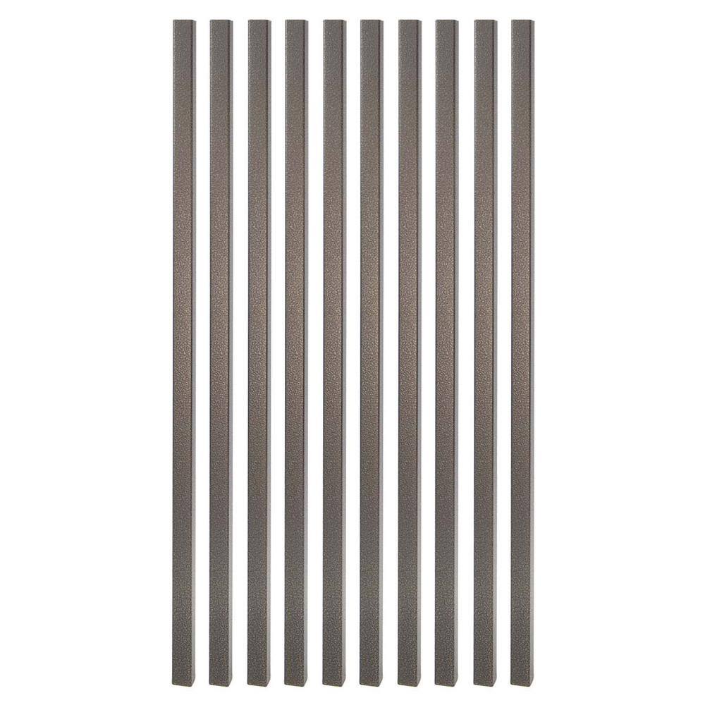 Fortress Building Products 32 in. x 3/4 in. Antique Bronze Square Deck ...