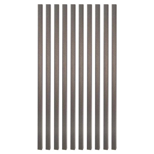 Fortress Building Products 32 in. x 3/4 in. Antique Bronze Square Deck ...